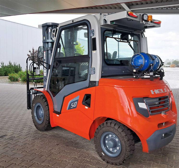 Wózek Widłowy Widlak Heli  5,0 T 5,0 M LPG Kabina Pozycjoner Nowy 2024