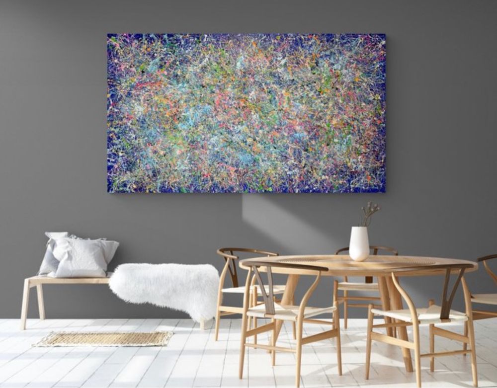Quadro Pintura “Corais” de Ivanka Matiss 100x175