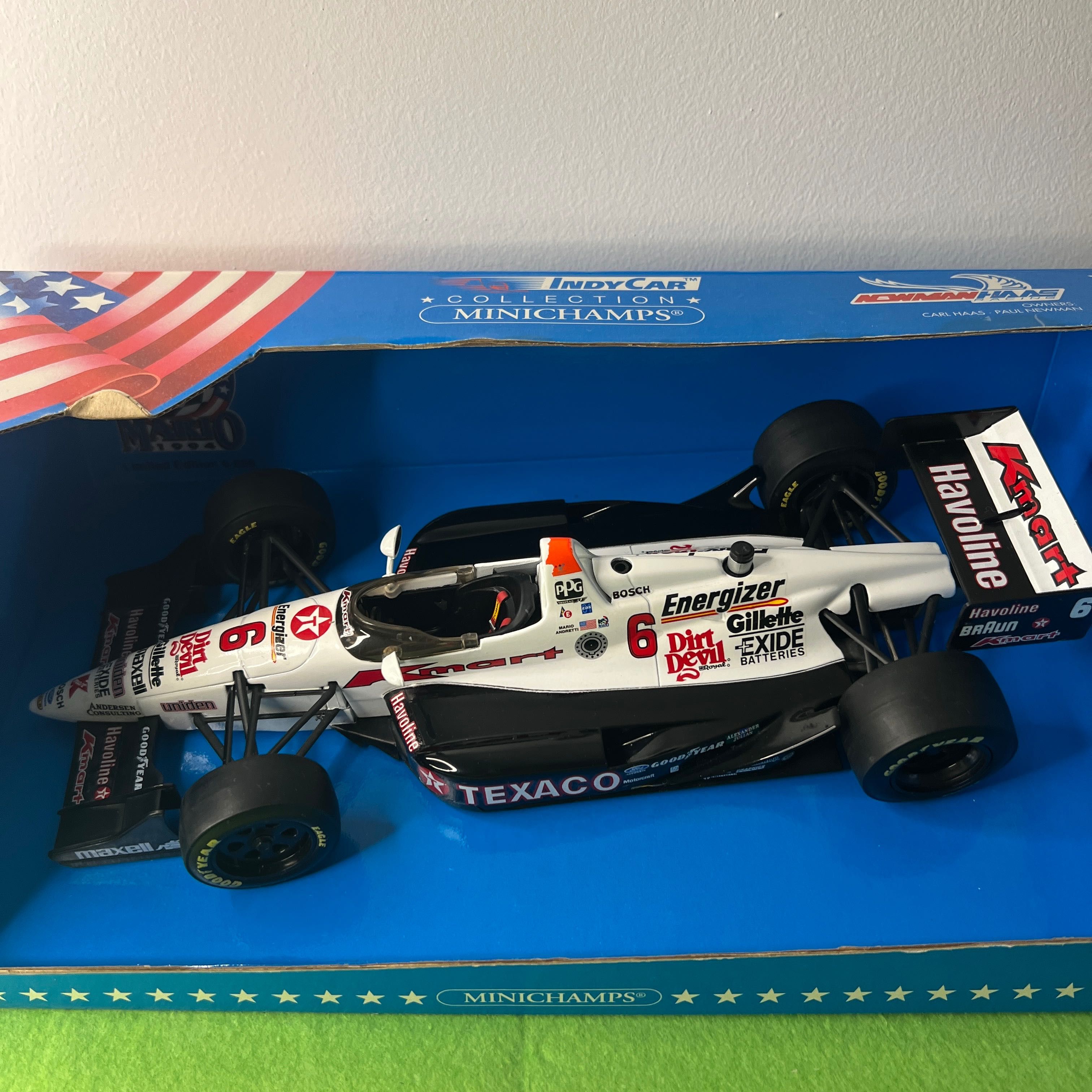 F1 Lola Ford T94/00 MiniChamps 1:18 – Mario Andretti Tour 1994 Branco