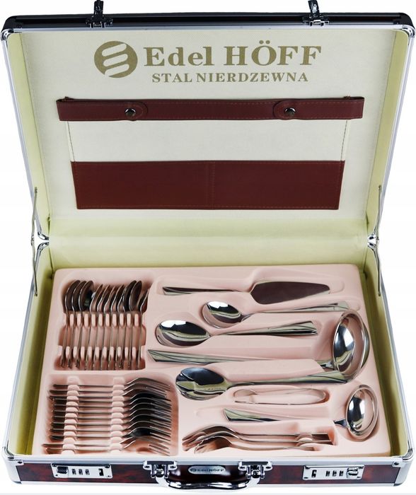 Komplet sztućce 72 elementy 12 osób Edelhoff stal nierdzewna 18/10