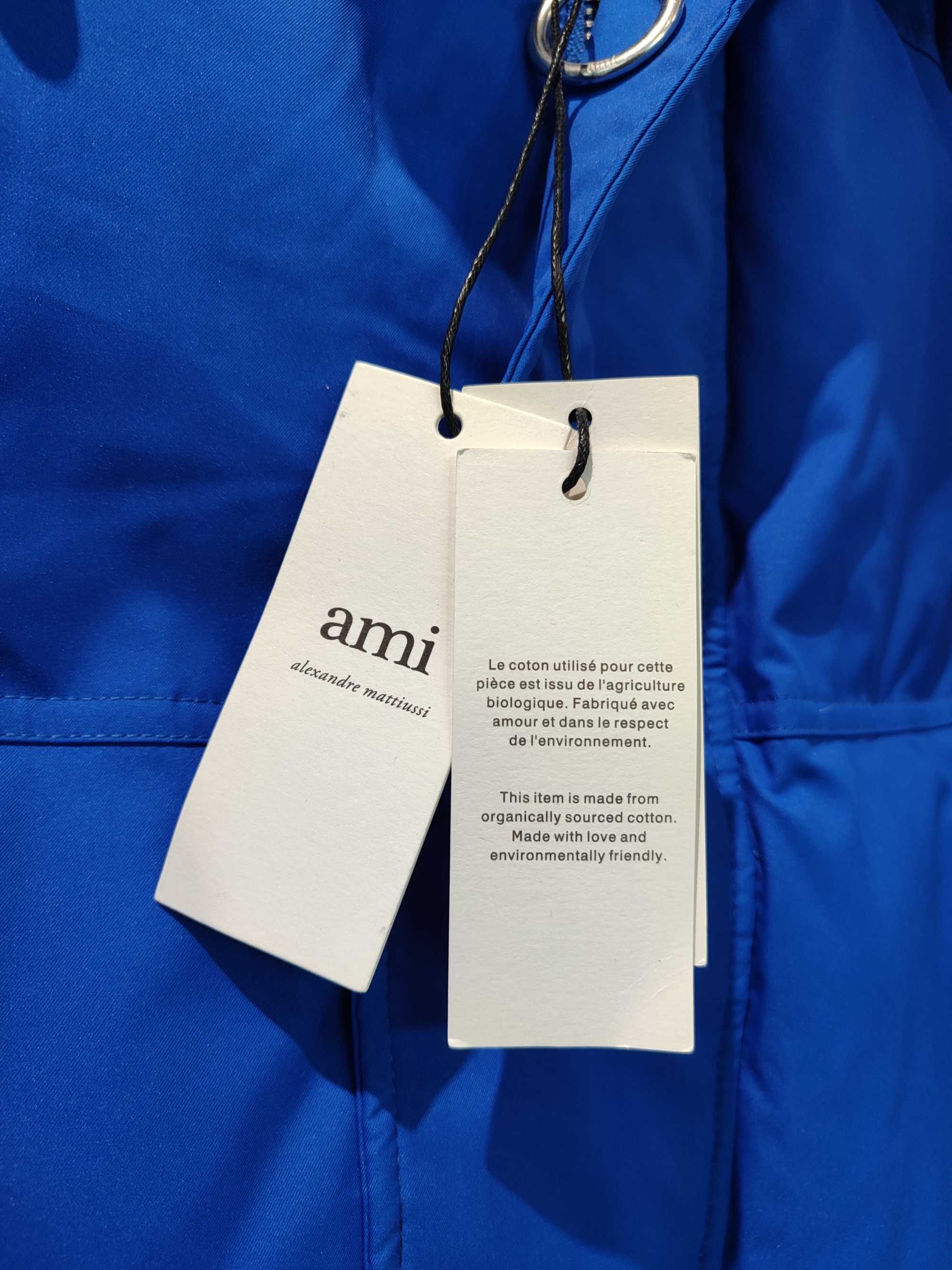 Пуховик AMI Paris Ami de Coeur-Patch Padded Jacket Blue
