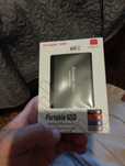Portable SSD hard drive enclosure