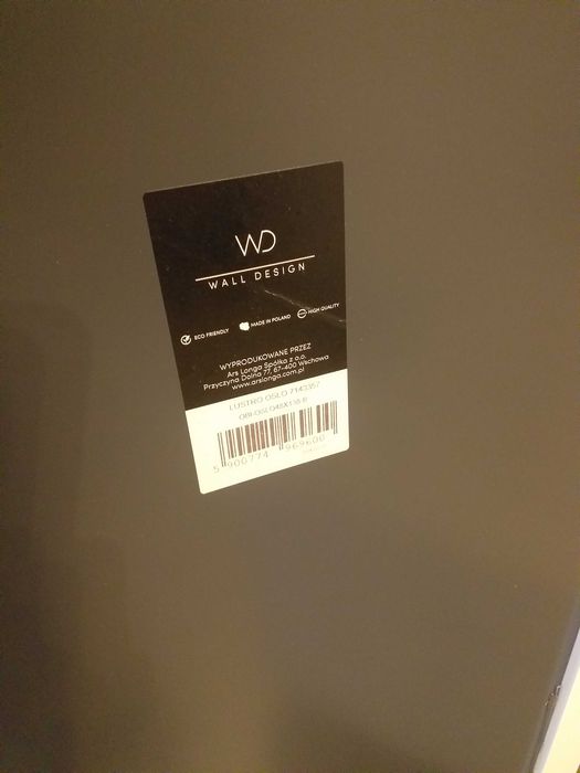 Lustro białe wiszące