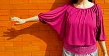 blusa tunica pulover camisa fuschia plissado meia manga renda decote U