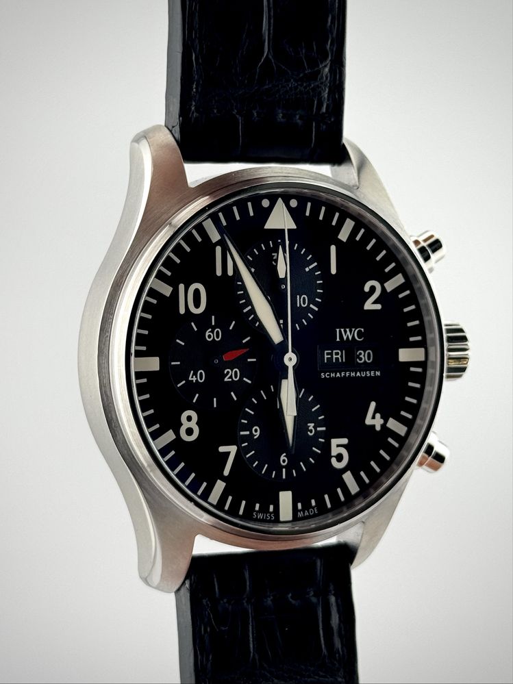 FVAT 23% FULLSET IWC Pilot’s Watch Chronograph ref IW377709