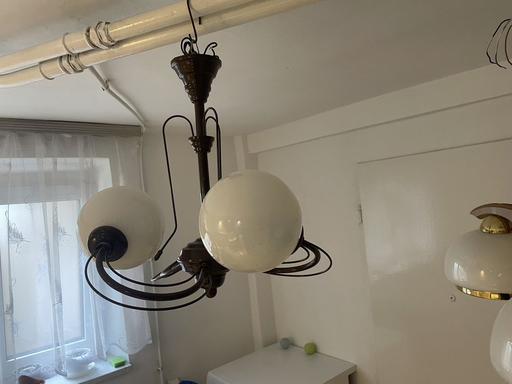 Lampa sufitowa wisząca z zarówkami