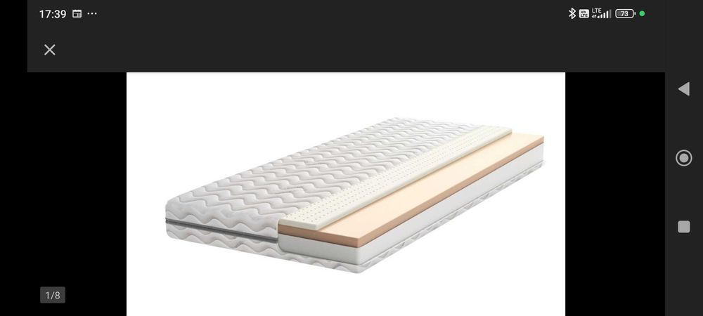 Materac ecoPUR Visco Lateks TENCEL H3 200x200