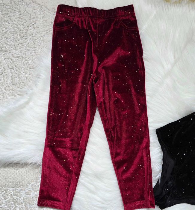 Komplet świąteczny z weluru body Little Kids legginsy Sinsay r. 98-104