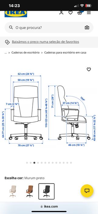 Cadeira de secretaria