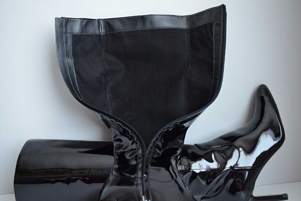 WYJĄTKOWE lakierowane kozaki SZPILKI Sam Edelman Olencia SEXY 39