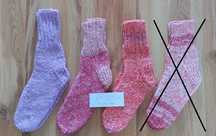 Skarpety rękodzieło Seniorki Leokadii damskie,dziecięce 23-25cm Barbie