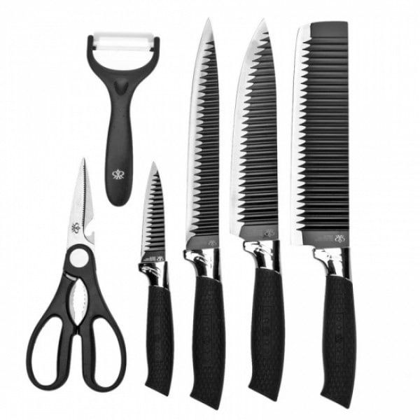 Набір кухонних ножів зі сталі Genuine King B-0011 (6штук)
