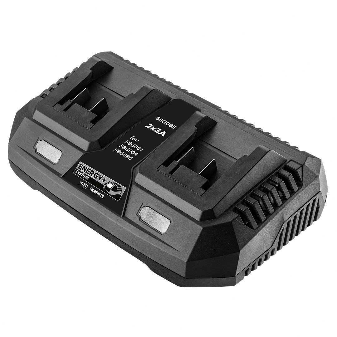Ładowarka do akumulatorów GRAPHITE Energy+ 18V Li-Ion Podwójna