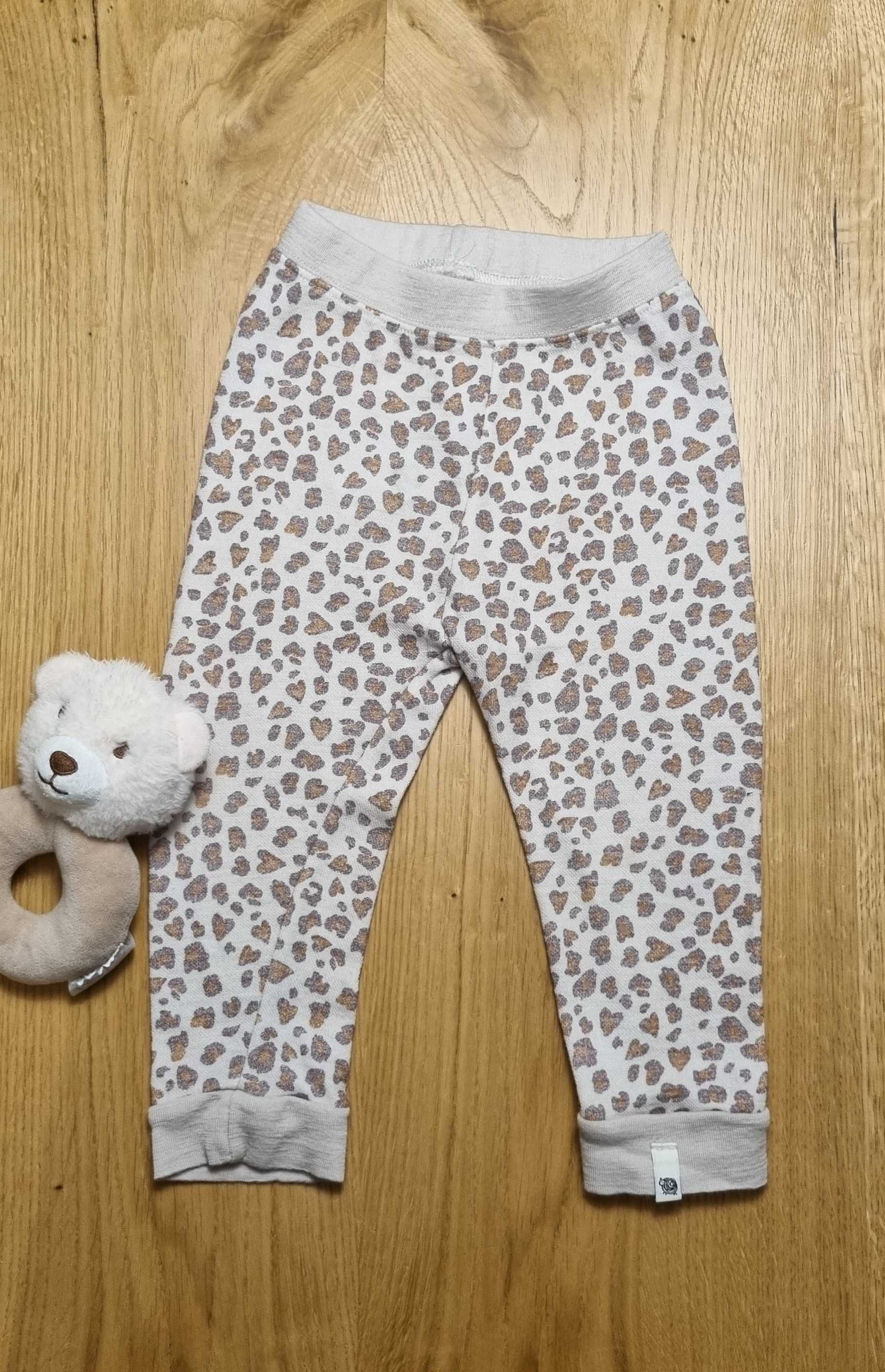 Spodnie legginsy wełniane Cubus 74 do 80 panterka jak Reflex Reima
