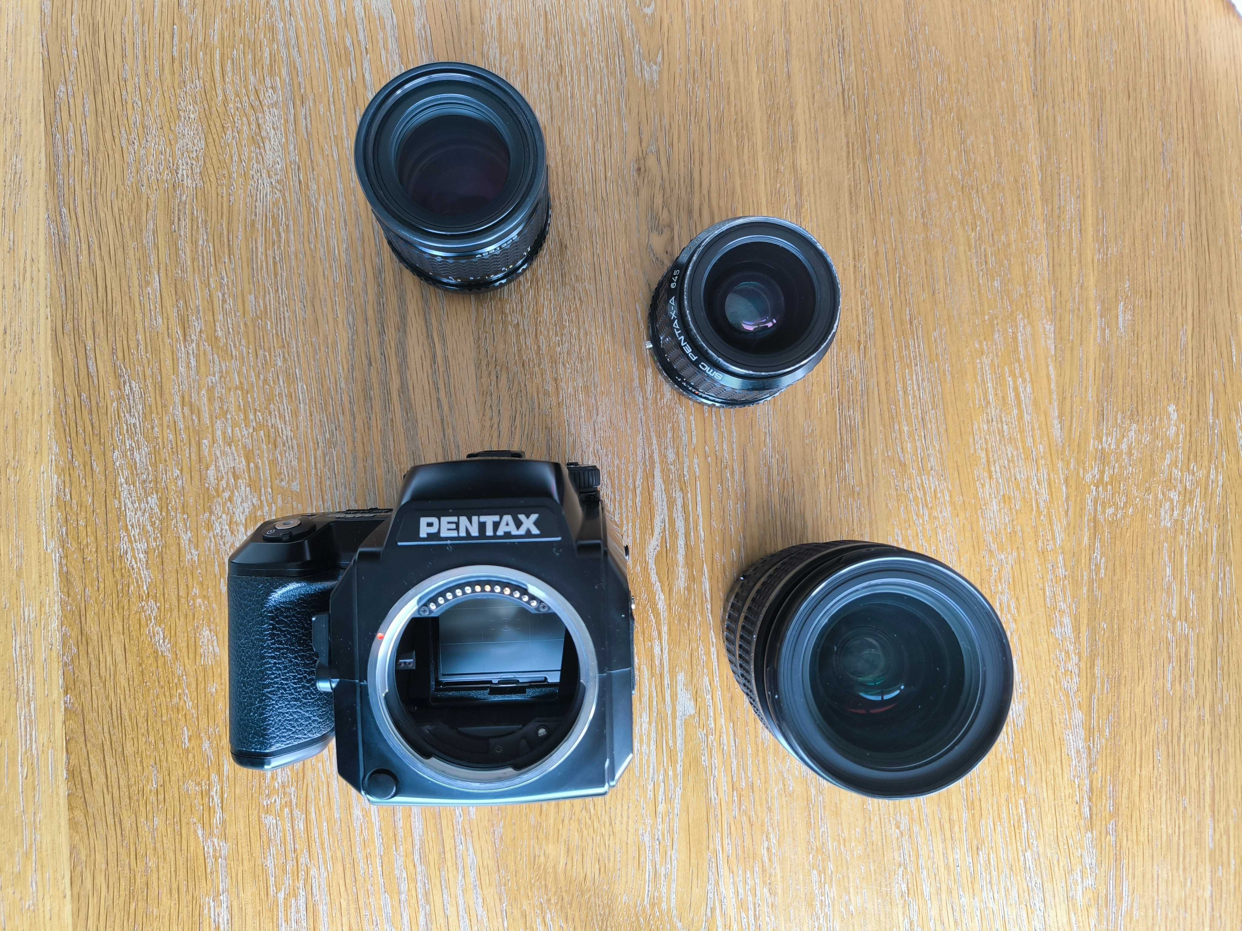 Câmera Médio Formato - analógica - Pentax 645n - com auto focus