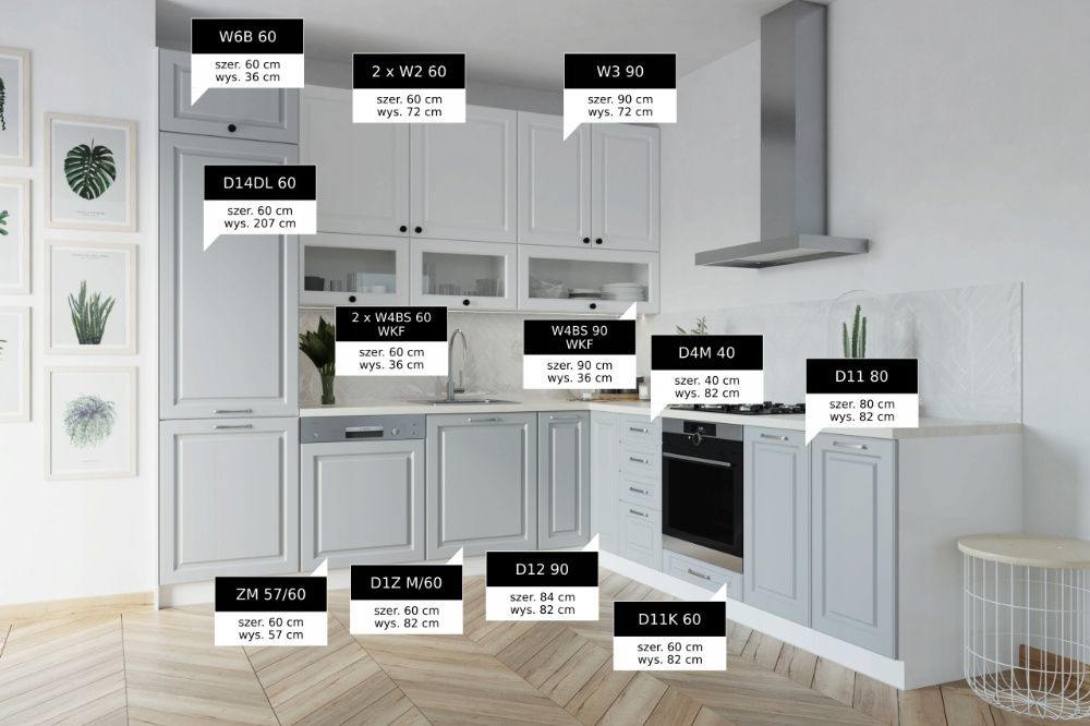 Kuchnia VERONA meble, szafki kuchenne mat TRANSPORT wycena [SK]