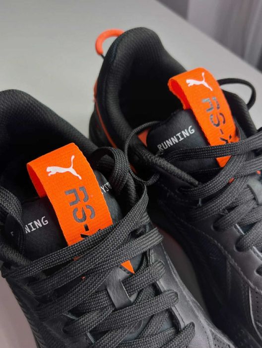 Puma RS-X winterized black ultra orange