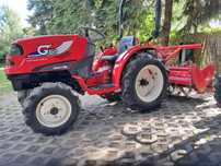 Traktorek Mitsubishi mmt 16 z glebogryzarką, 4x4 ,wspomaganie  zadbany