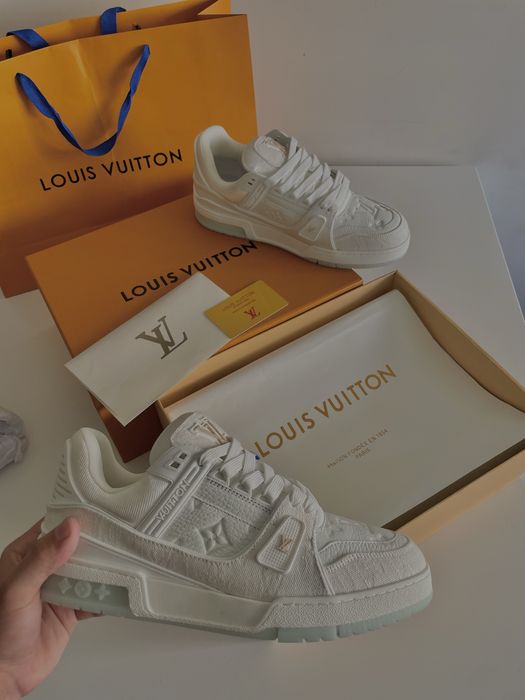 Louis Vuitton LV Trainer – Branco Triple White – Originais com Caixa