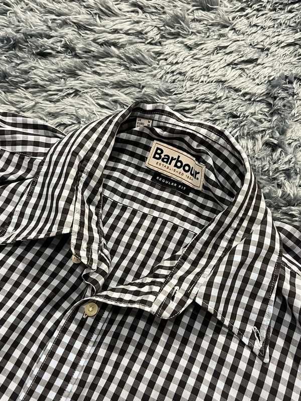 Barbour koszula męska w kratę niebieska