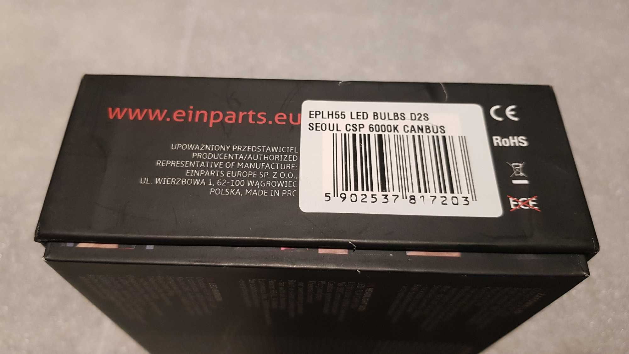 Żarówki LED D2H D2S Einparts CSP 6000K