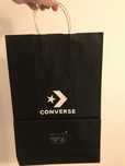 Converse torebka prezentowa papierowa czarna 39/26