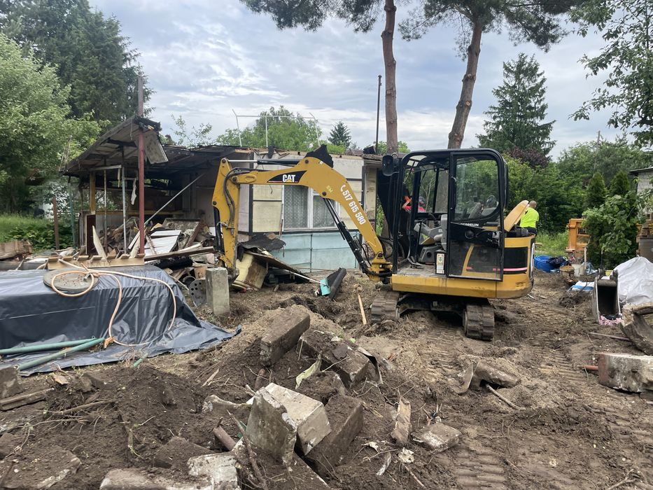 Usługi Minikoparka Niwelacja Wykopy Transport Piach Kruszywo Otoczak