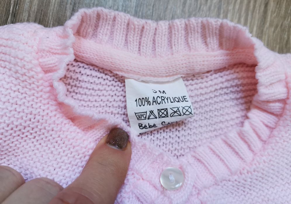 Komplet niemowlęcy 100% akryl Bebe Caramel dziewczynka 56