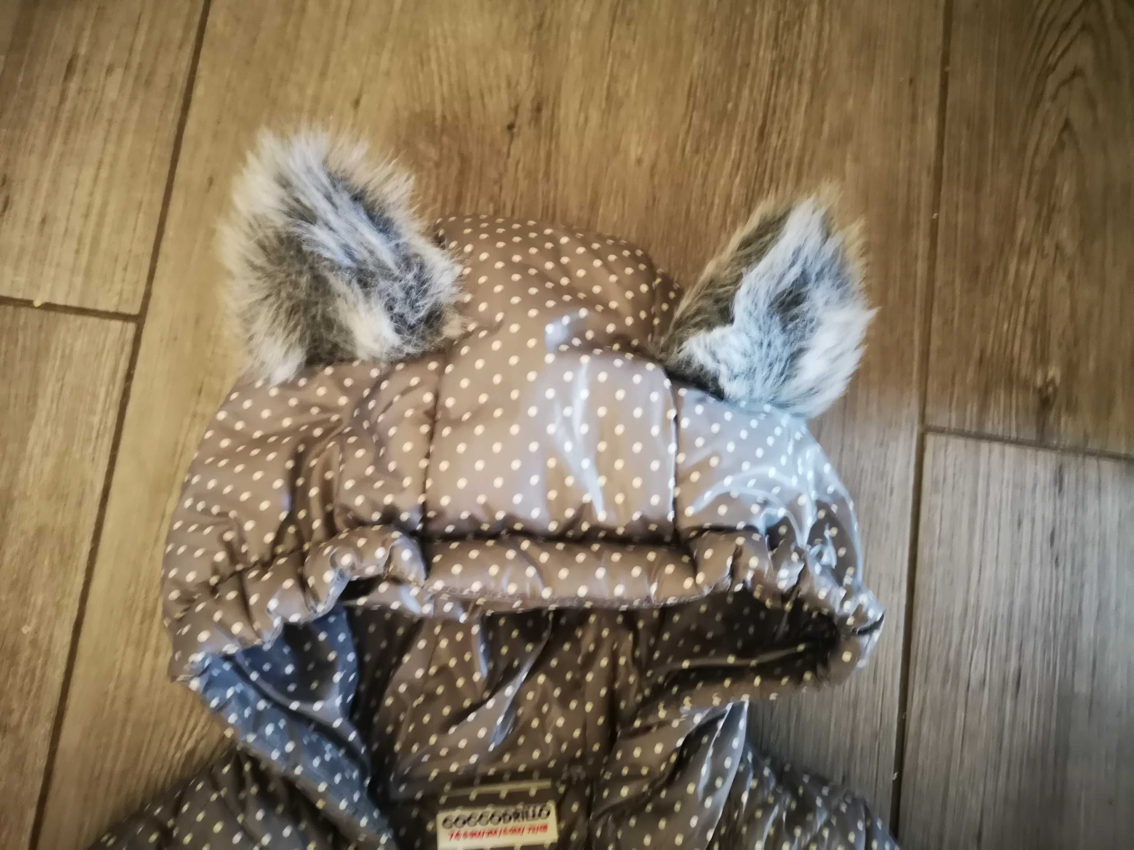 Coccodrillo- sliczny kombinezon zimowy 74 cm