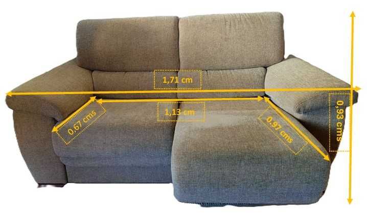 Vende-se Sofá Dicarmo 2 lugares, bancos extensíveis, óptimo estado