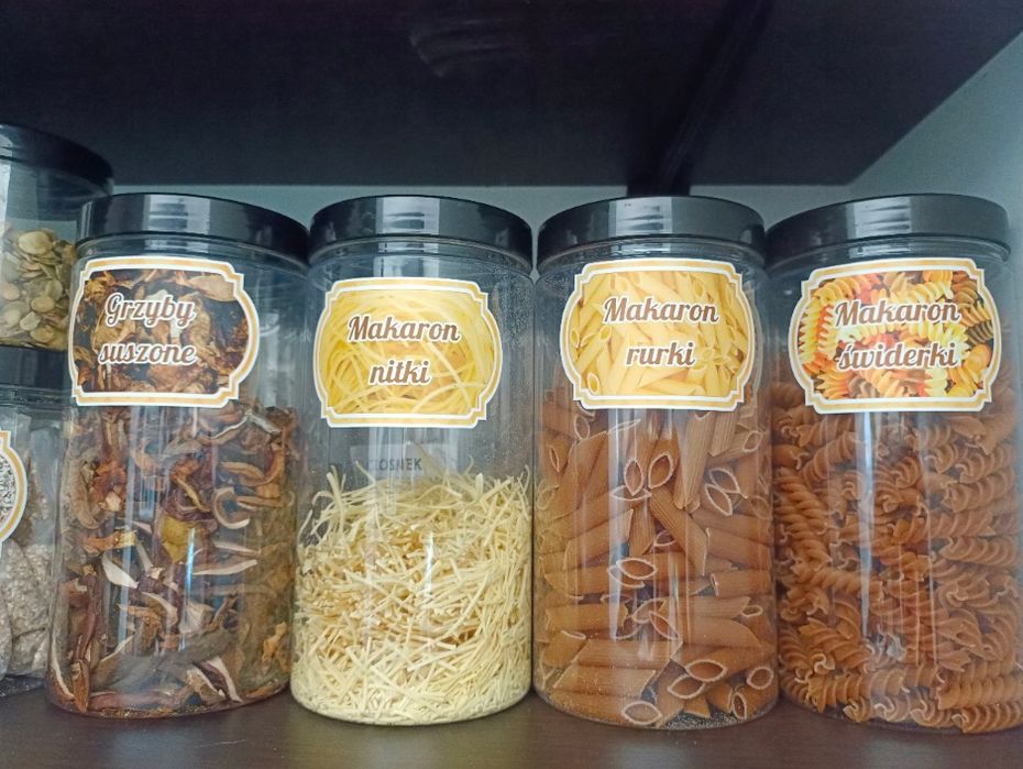 12x Słoik Plastikowy Pojemniki 1,5l Makaron Żywność Pojemnik 1500ml
