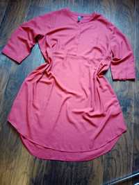 Nowa Sukienka lub długa tunika kolor buraczkowy. firma bonbrix rozm 48