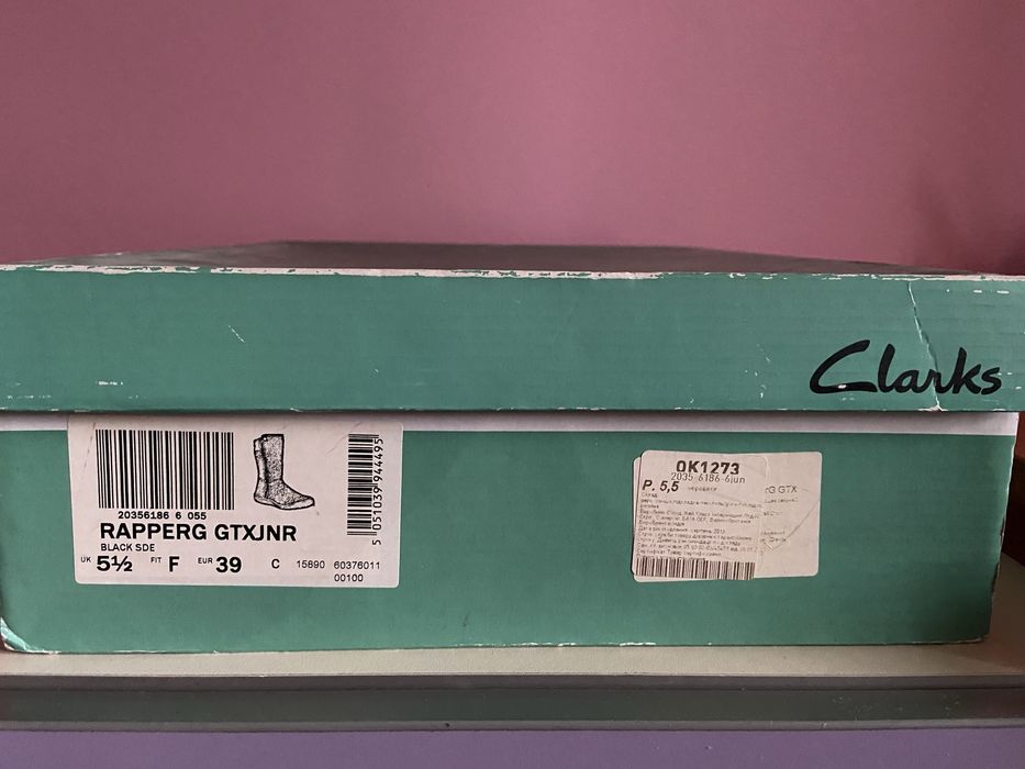 Зимові чоботи Clarks р. 39 б/в