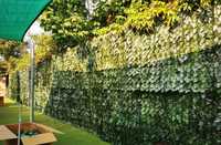 Ściana siatka sztuczny bluszcz na taras ogrodzenie duży gęsty