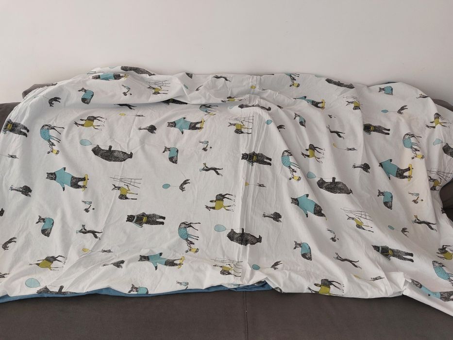 Pościel dziecięca Smukee 160x200, 70x80 niedźwiedź, lis