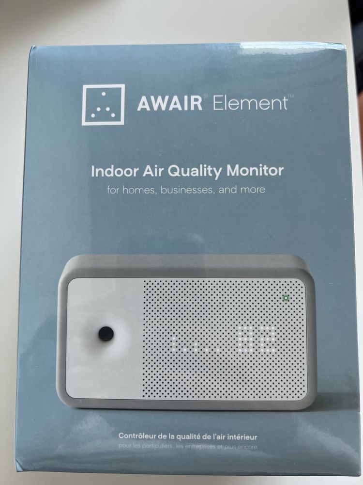 Awair Element Novo na caixa