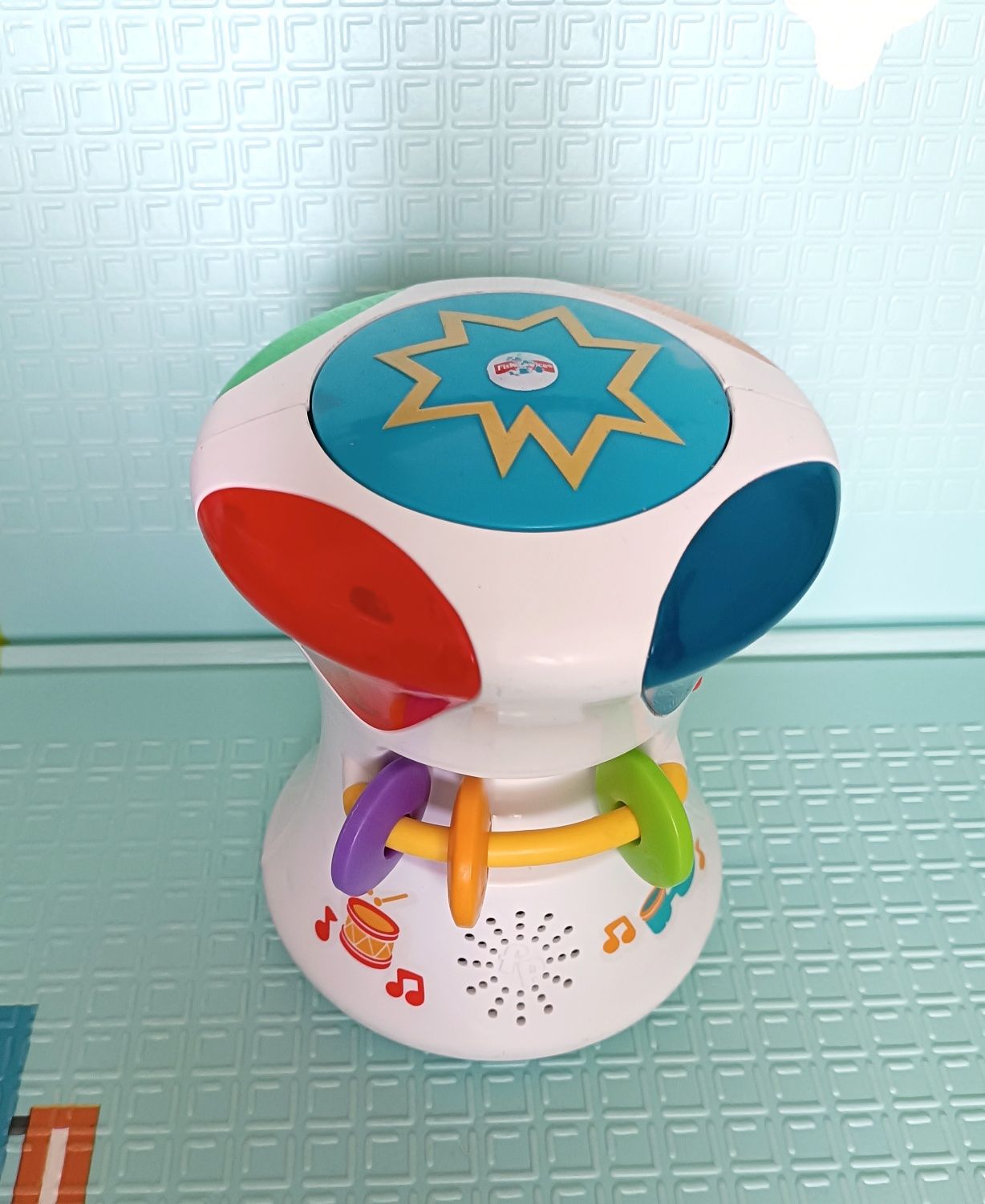 Fisher price барабан 2 в 1, музична іграшка