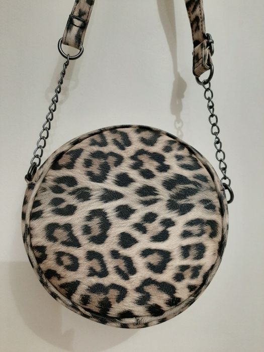 Primark torebka brąz panterka beż jak nowa