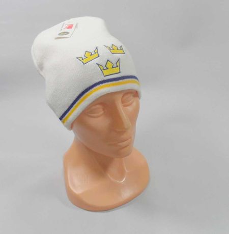 Sportowa czapka zimowa. Reprezentacja Szwecji