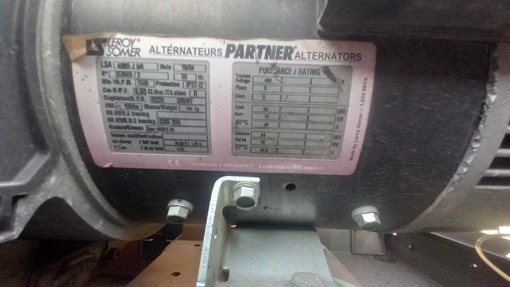 agregat prądotwórczy generator maszt atlas copco qax 20