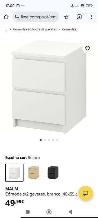 Cómoda (Mesa Cabeceira) IKEA - 2 un