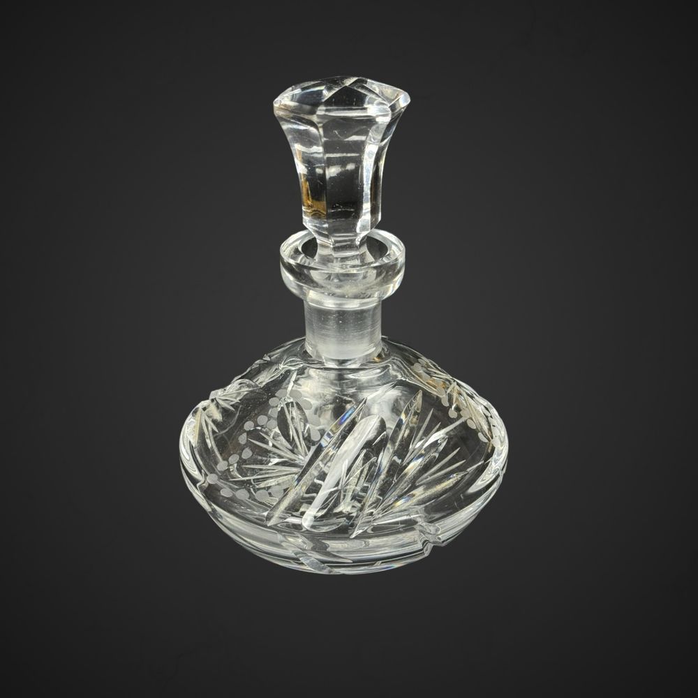 Mała karafka perfumetka szkło kryształowe B41/4196