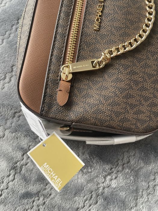 ORYGINALNA torebka Michael Kors crossbody chain brown monogram