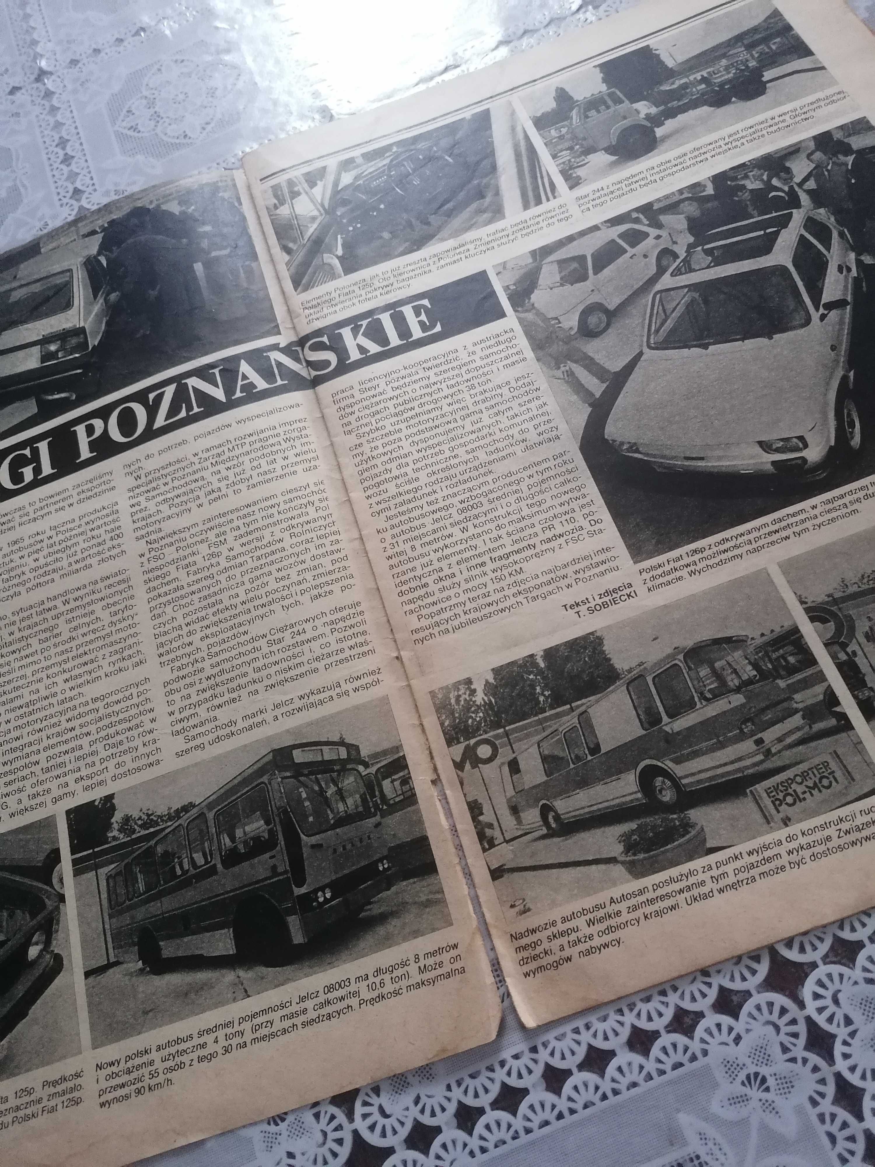 Gazeta MOTOR targi poznańskie Star maluch Syrena PRL FSO kllasyk