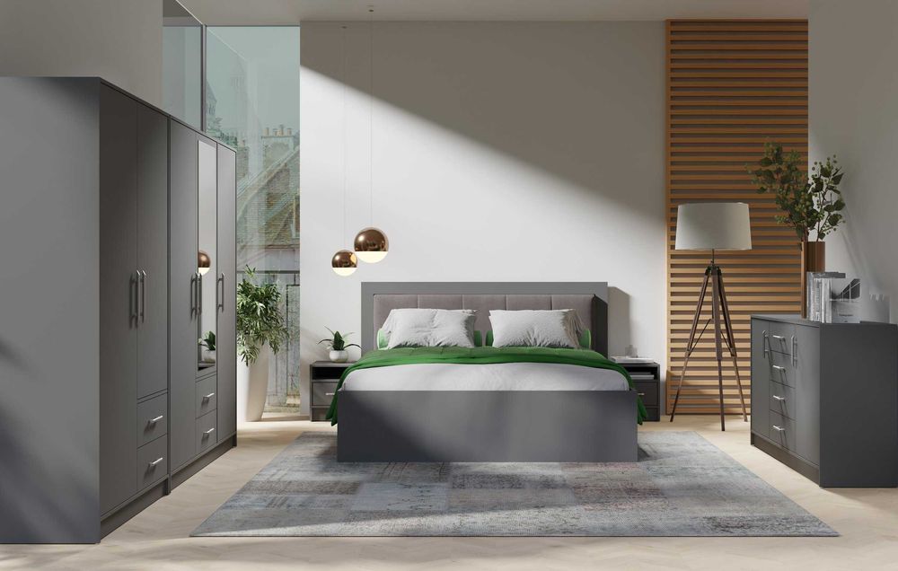 szafa narożna garderoba Wysoka 230cm lustro Salon Sypialnia 4 kolory