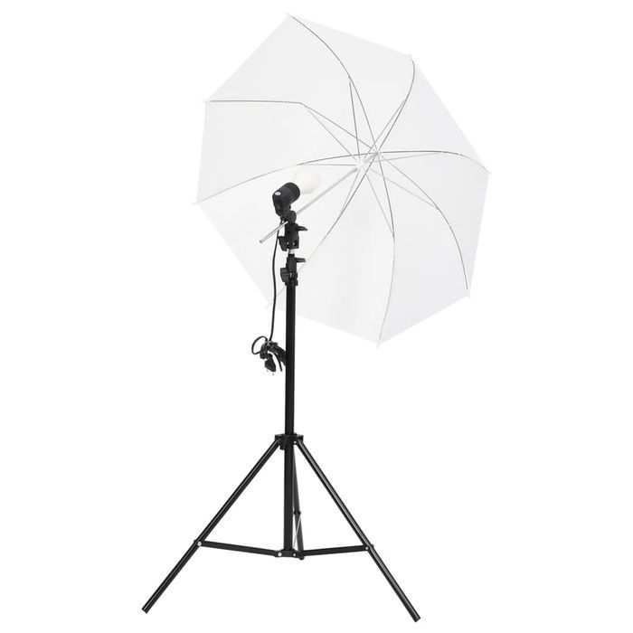 Vidaxl Fotograficzny Zestaw Studyjny Z Lampami I Tłem