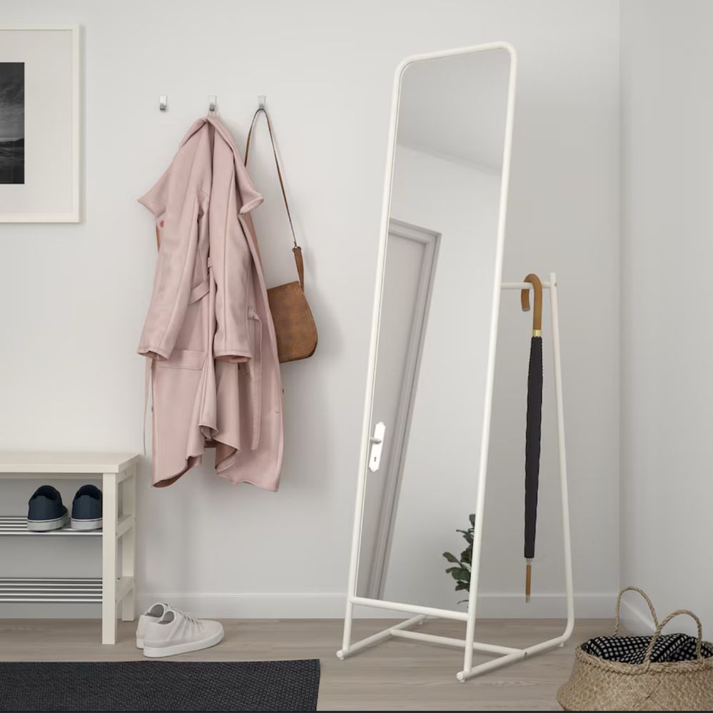 Espelho de pe branco ikea como novo