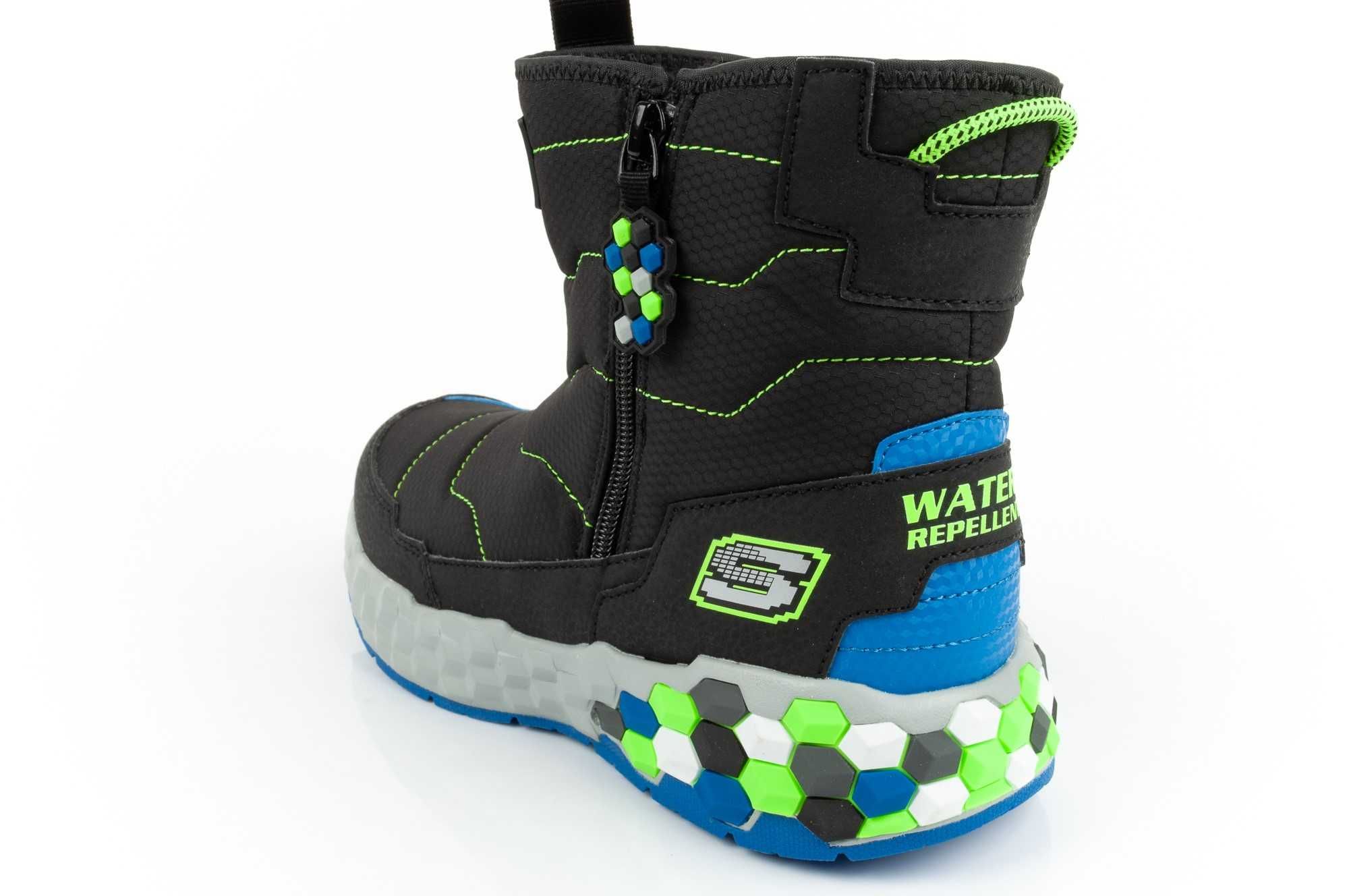 Buty dziecięce śniegowce Skechers [402216L/BBLM] r.