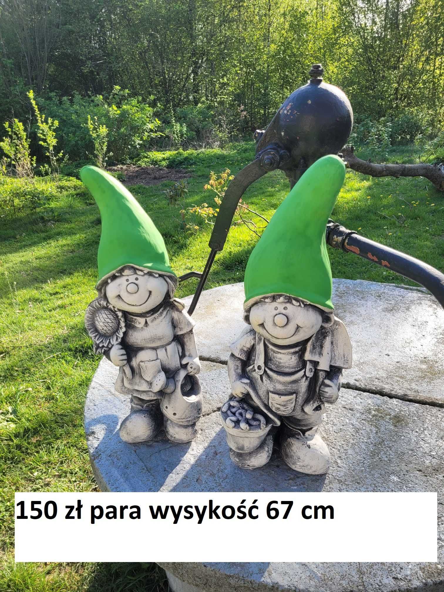 dekoracje figurka ogrodowa sowa koń skrzat gipsowy krasnal koty dekor