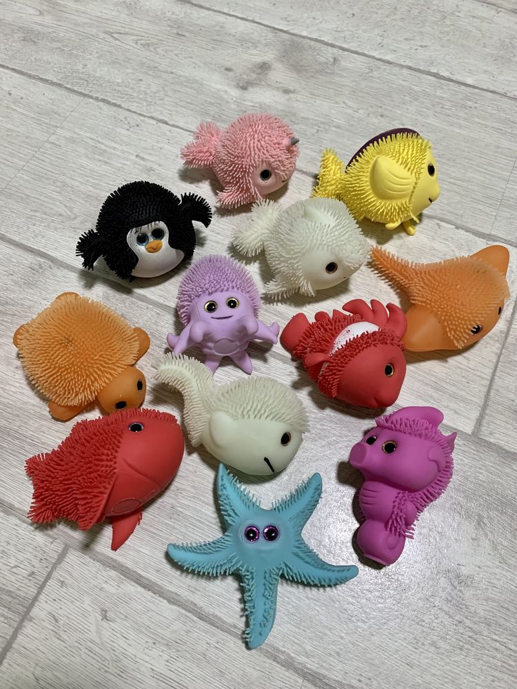 Стретч-іграшка Sbabam Softy friends Чарівний океан колекція 12 шт